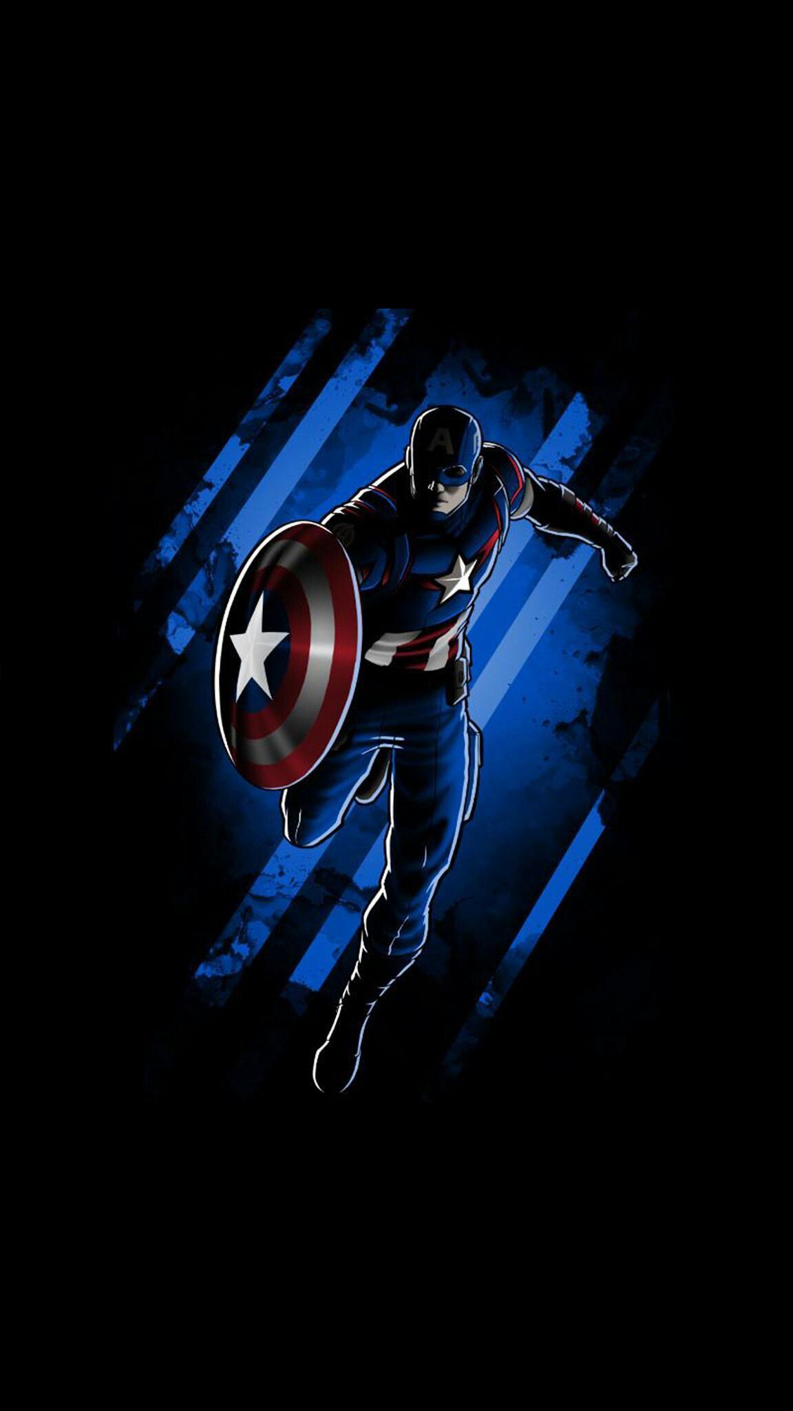 Captain America Dark Minimal Background Wallpaper Wallpaper, iPhone Wallpaper