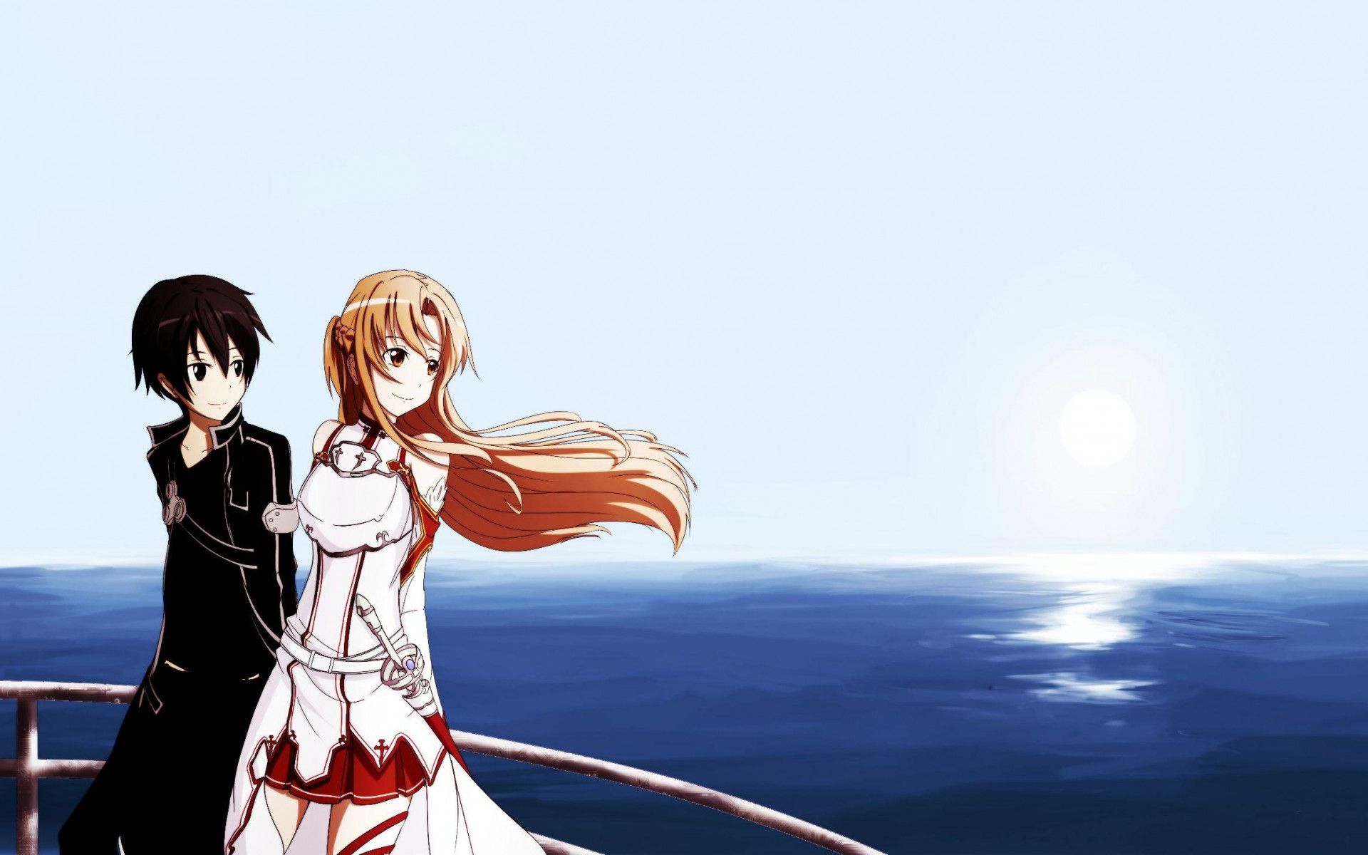 Anime Girl And Boy Enjoy HD desktop wallpaper, Widescreen, High Definition