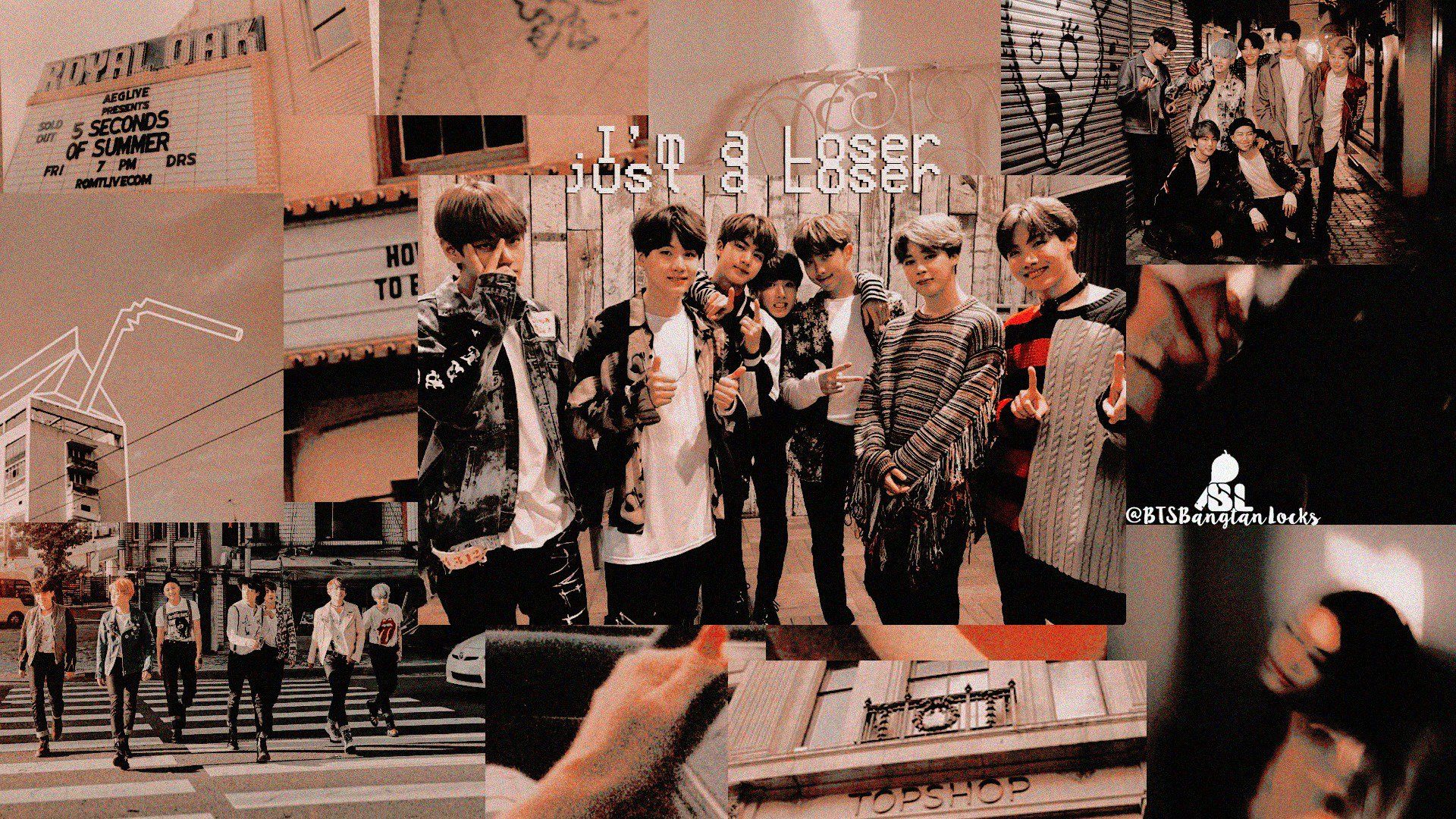 Bangtan Locks - × OT7 Aesthetics Desktop Wallpaper × Rt&Fv if saved × Don't repost × Print&Mark us if used × ©to the owners by: αyυ
