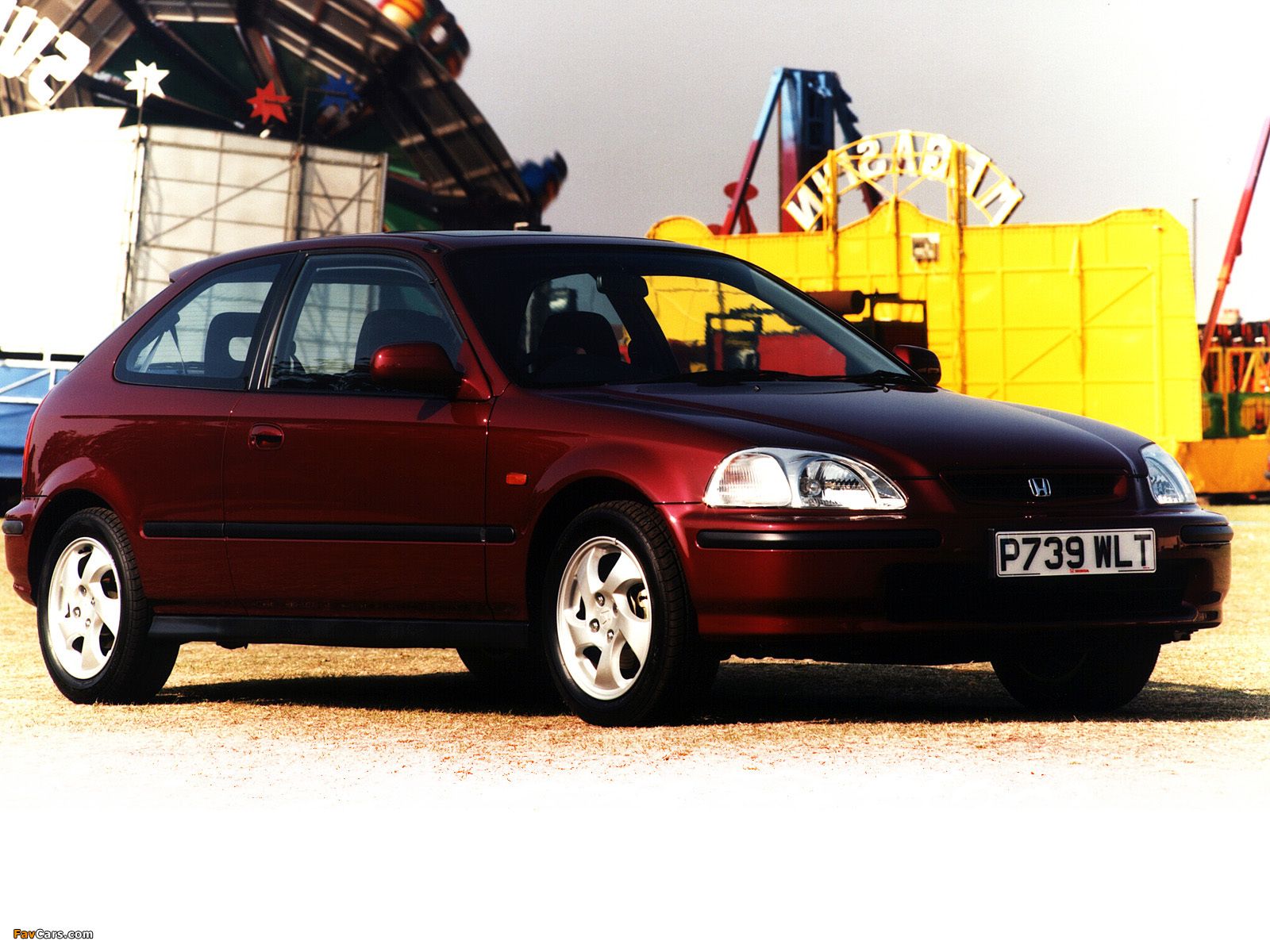 Honda Civic Hatchback UK Spec (EK) 1995–2001 Wallpaper (1600x1200)