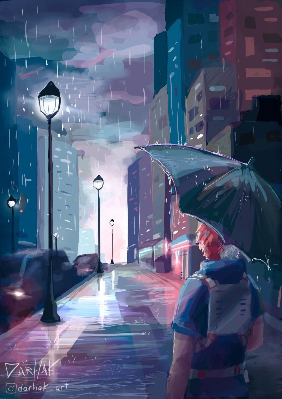 rainy city aesthetic