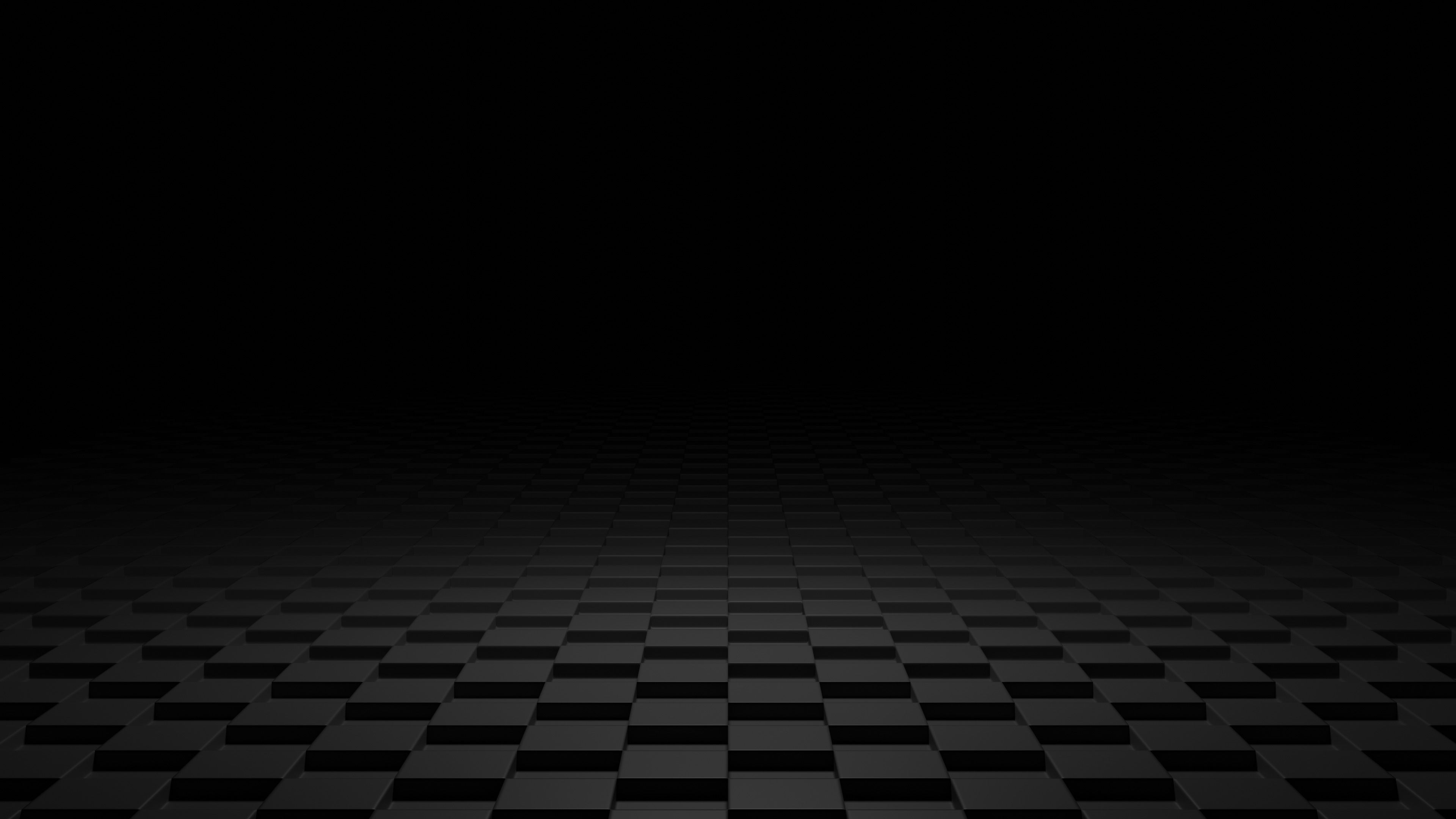 Dark 3D Shapes Floor Wallpaper, HD