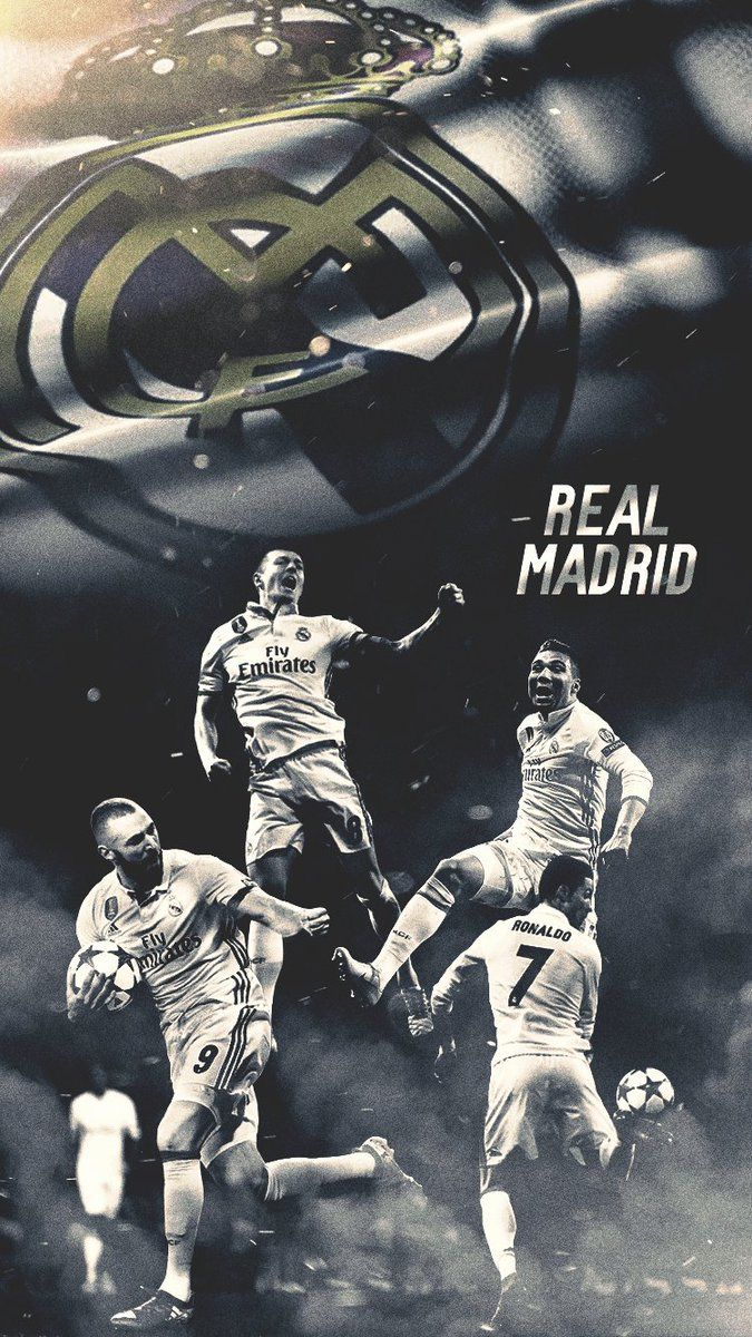 Footy Wallpaper Madrid iPhone wallpaper. RTs much appreciated #Casemiro #Kroos #Ronaldo #Benzema #RealMadrid #UCL