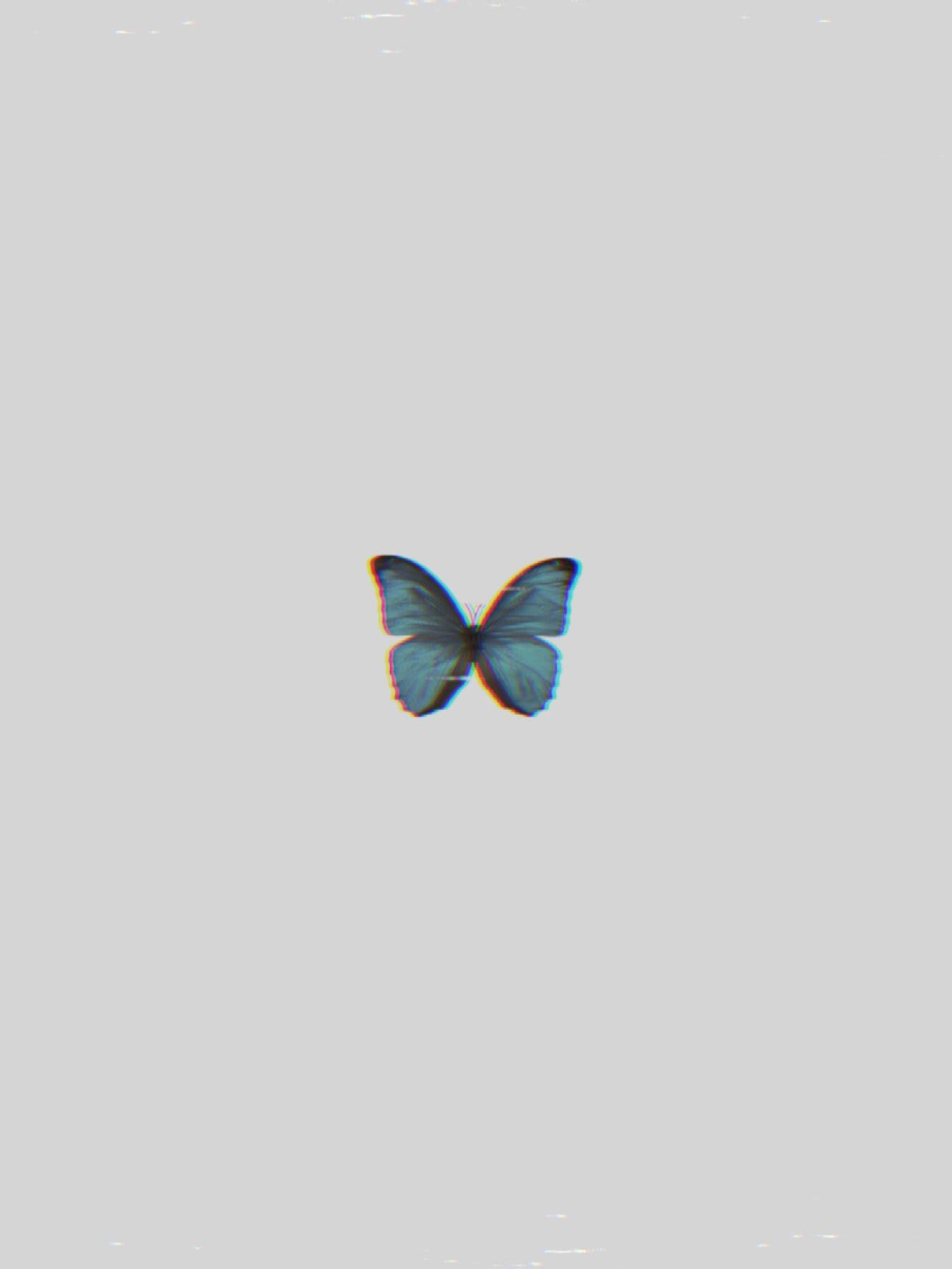 Blue Butterfly Aesthetic Wallpaper Free Blue Butterfly Aesthetic Background