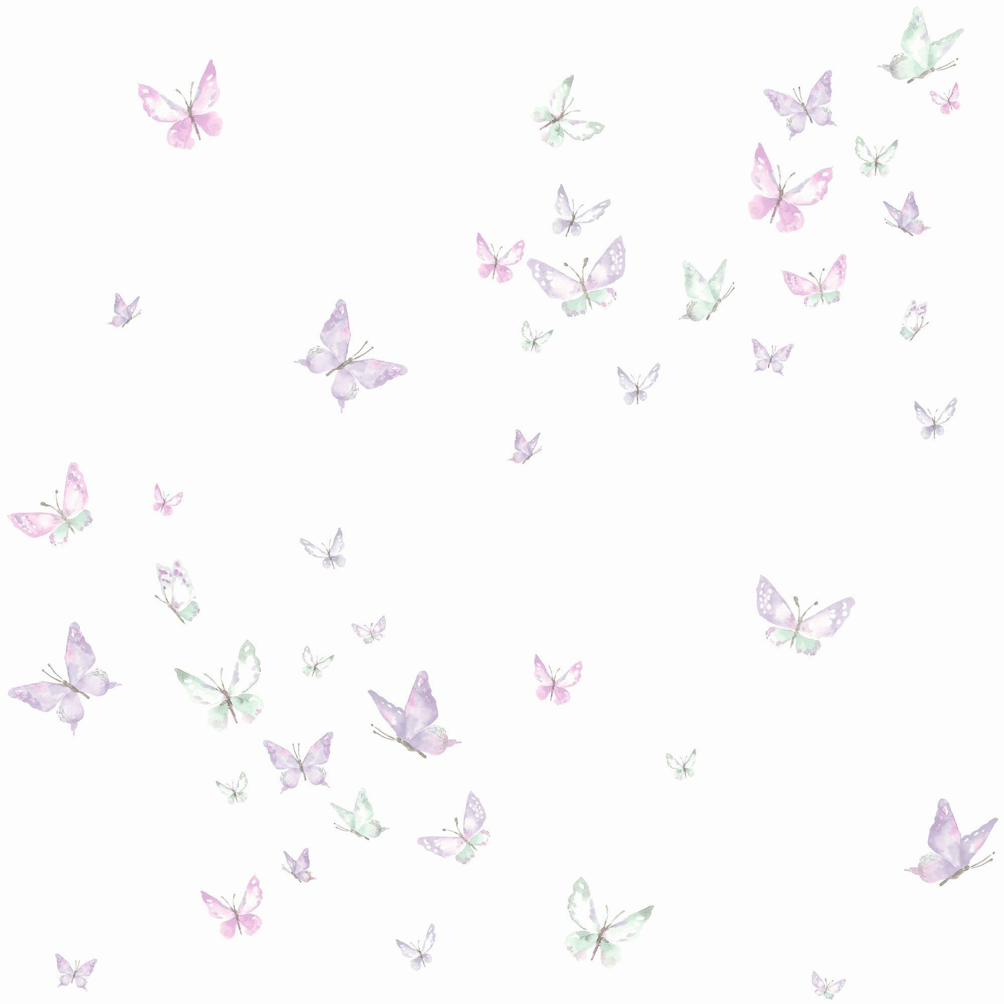 Watercolor Butterflies Wallpaper. Butterfly wallpaper, Butterfly watercolor, Purple butterfly wallpaper