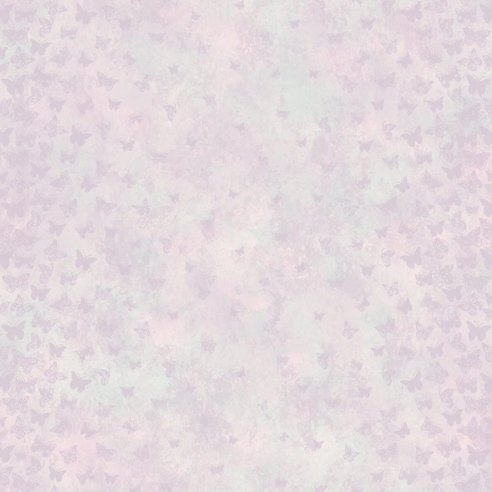 Chesapeake TOT47253 Lucy Purple Butterfly Ombre Column Wallpaper, Wallpaper