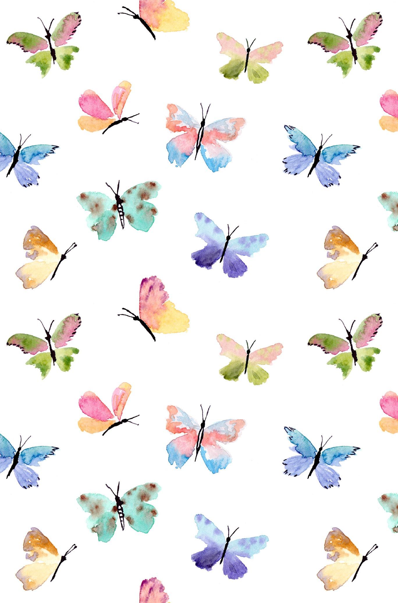 Mariposas en colores. Butterfly wallpaper, Butterfly watercolor, Phone wallpaper
