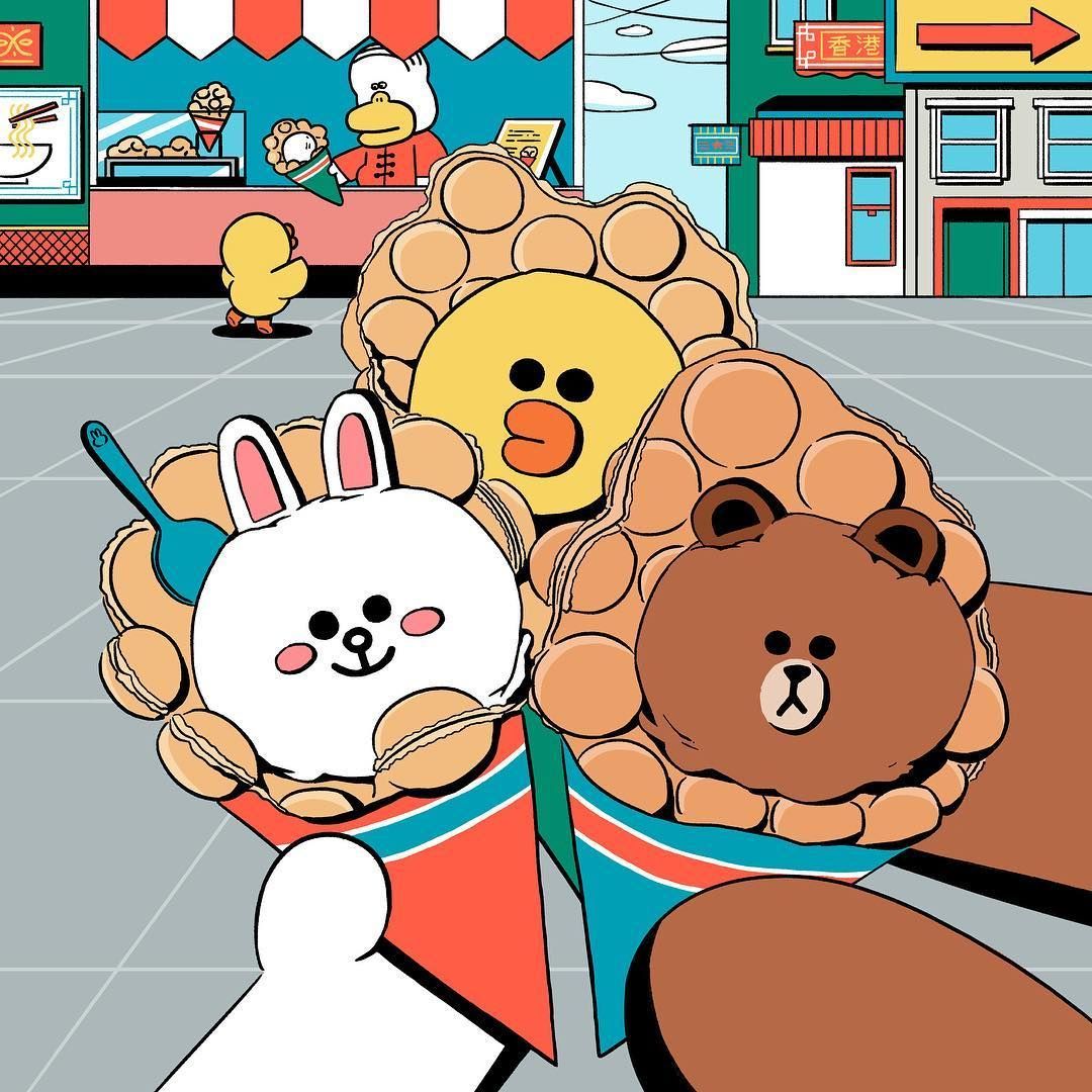 LINE FRIENDS_Official on Instagram: “Yummy！