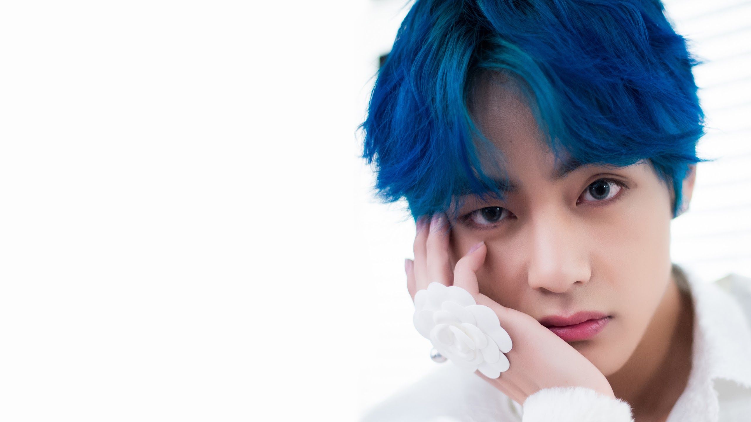 Blue hair Taehyung PC - wide 5