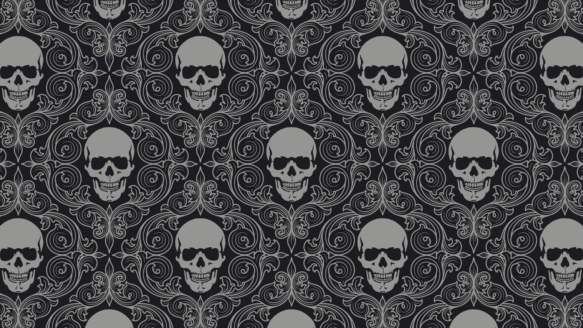 Horror Patterns. Dark horror skulls pattern wallpaperx1080. Skull wallpaper, Skull drawing, Vintage skull