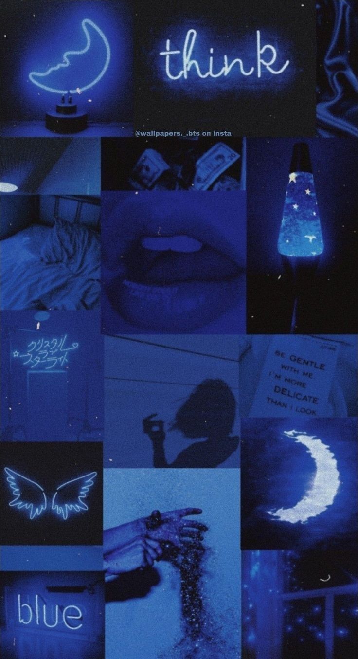 Think blue. iPhone wallpaper tumblr aesthetic, Edgy wallpaper, Blue wallpaper iphone