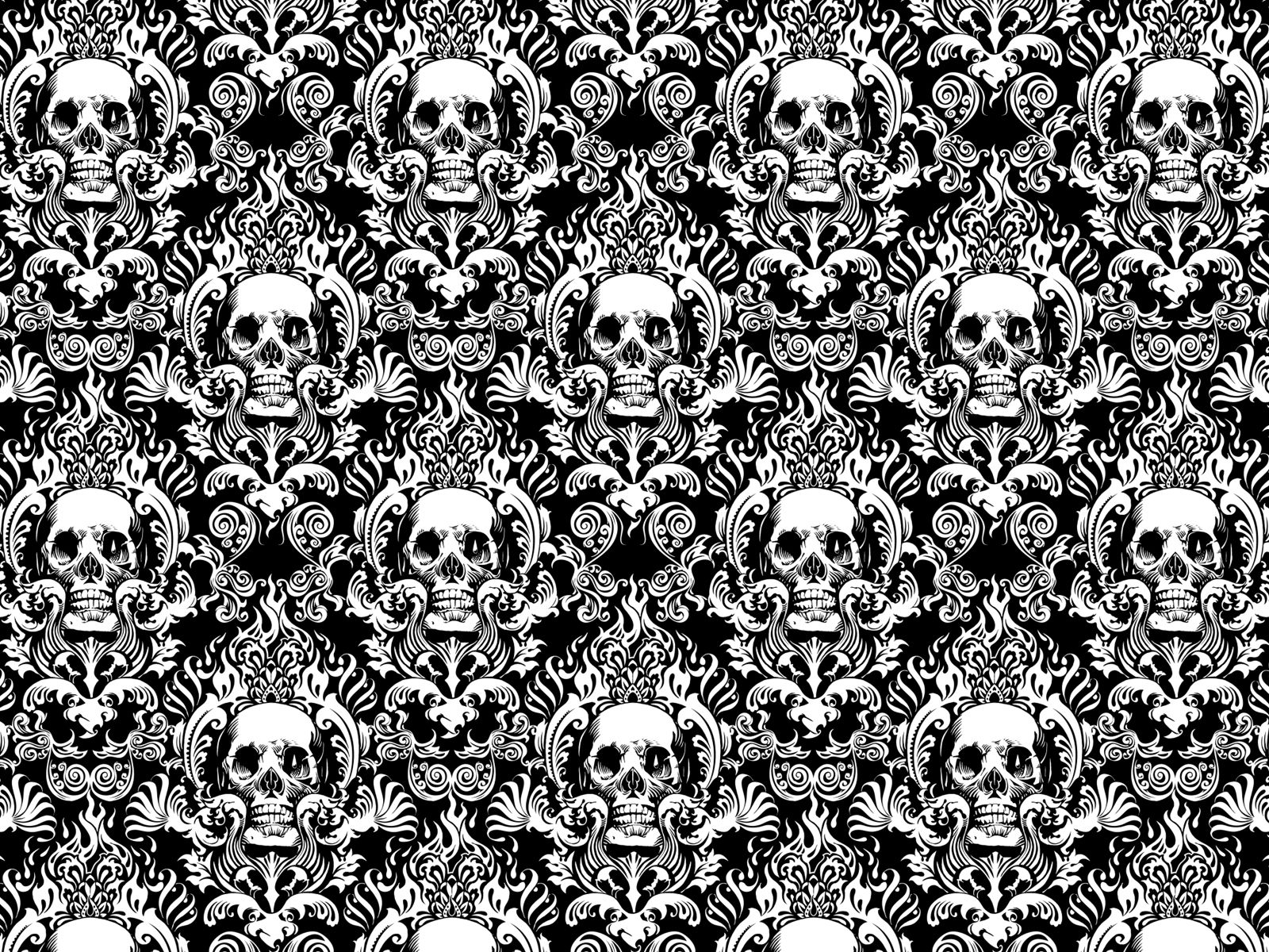 vintage skull wallpaper