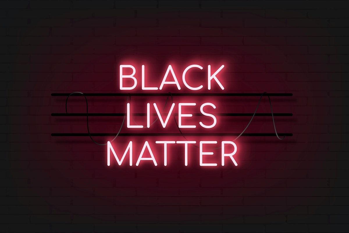 Neon red black lives matter sign vector. free image / nunny. Black aesthetic wallpaper, Wall art quotes bedroom, Black lives