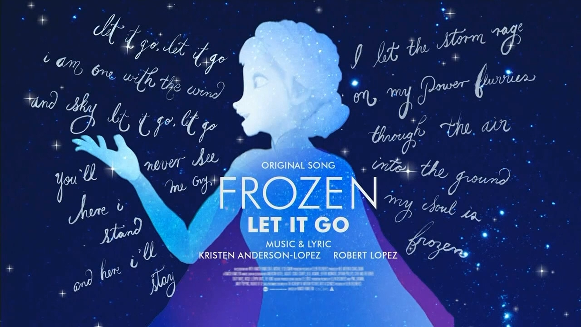 Oscar graphic for original song, Let It Go