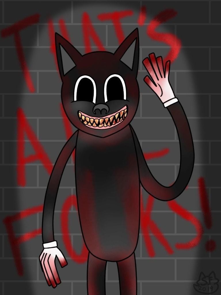 [View 16+] Get Cartoon Cat Creepypasta Plush Background PNG