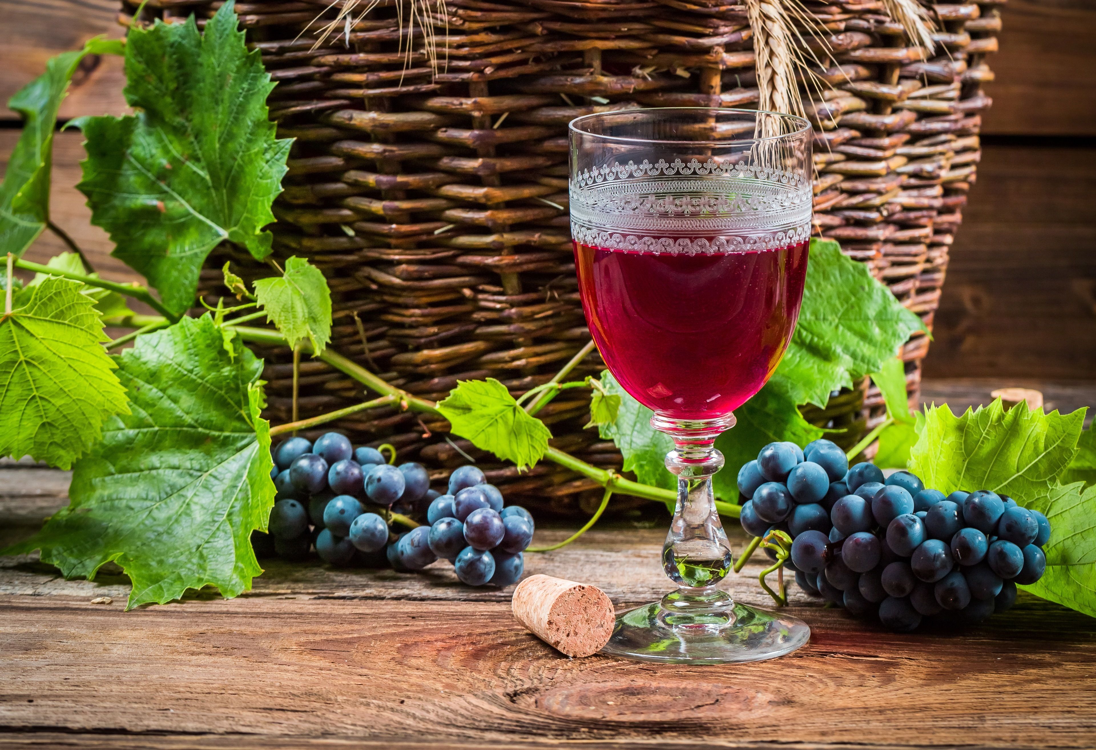 glass, autumn, fruits, wine, fall, grapes, basket wallpaper