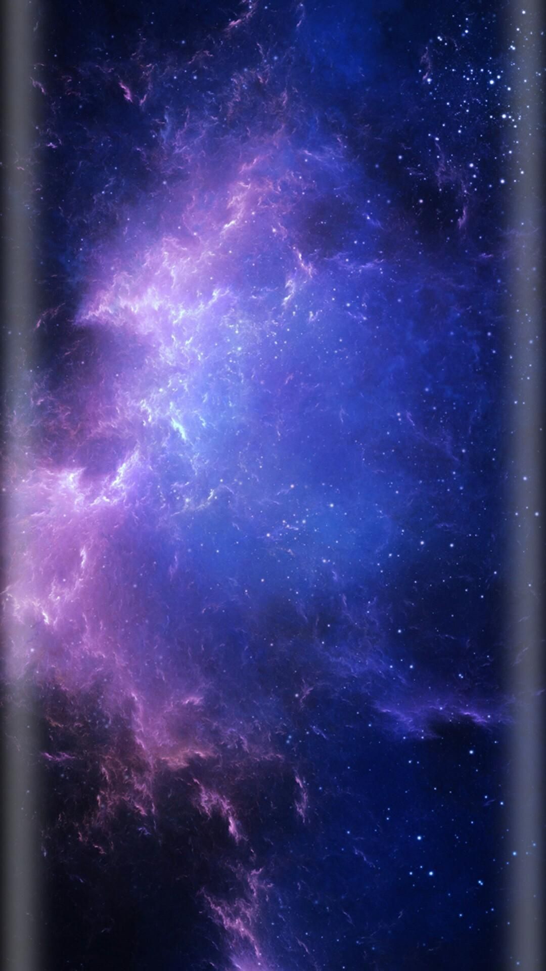 2.5D Curved Edge effect wallpaper. Purple galaxy wallpaper, Galaxy picture, Galaxy background