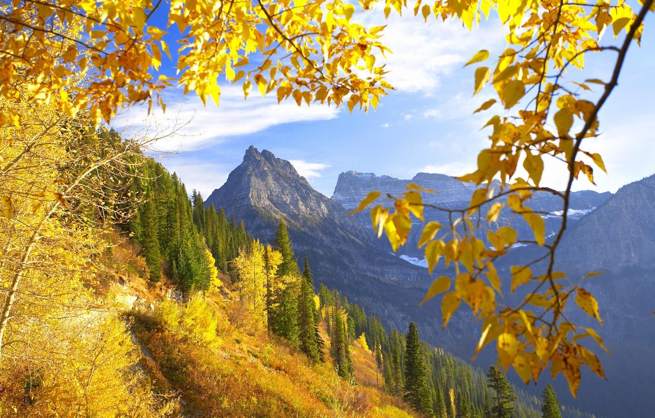 Wallpaper autumn, mountains, Montana image for desktop, section пейзажи