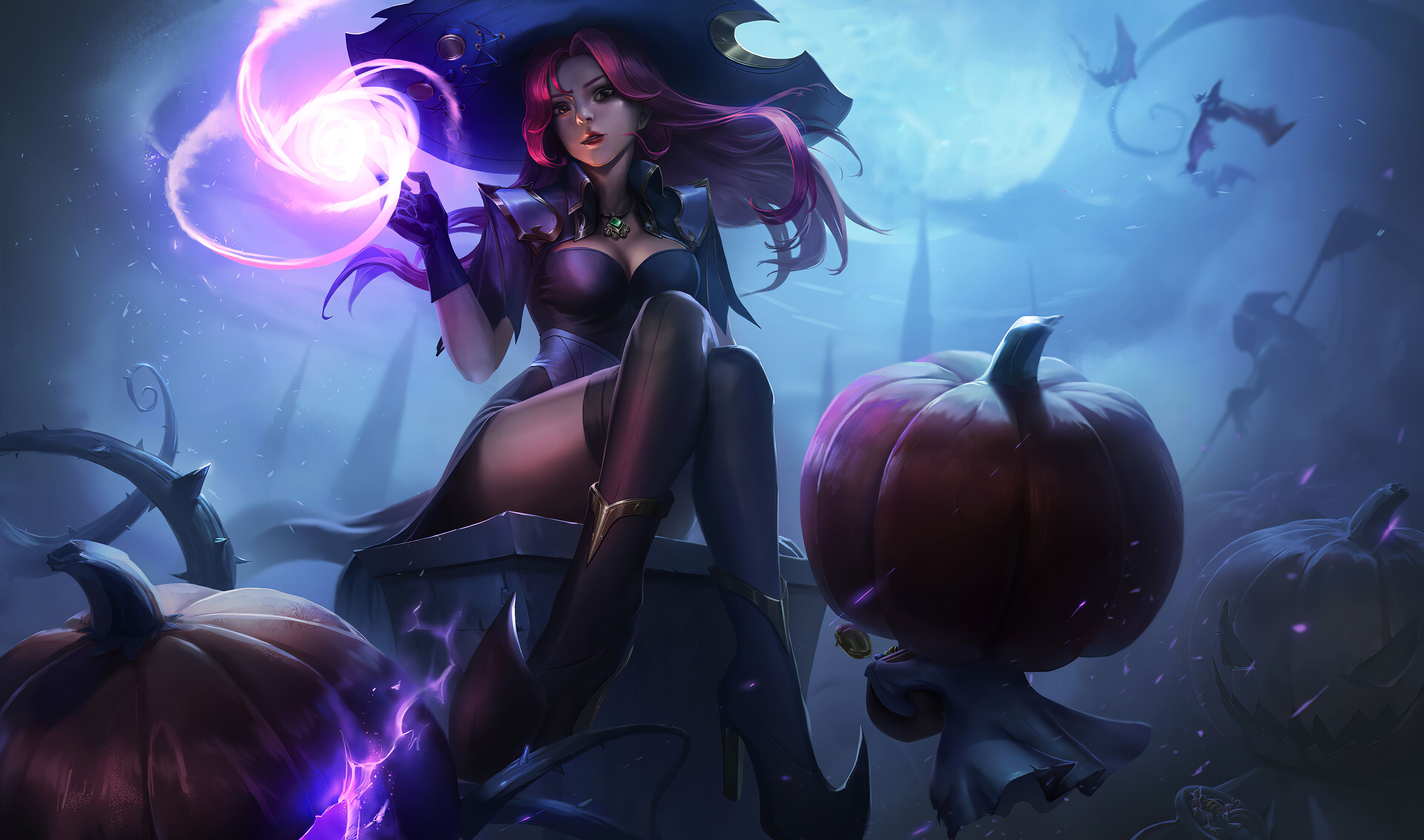 Halloween Fantasy Witch 4k, HD Fantasy Girls, 4k Wallpaper, Image, Background, Photo and Picture