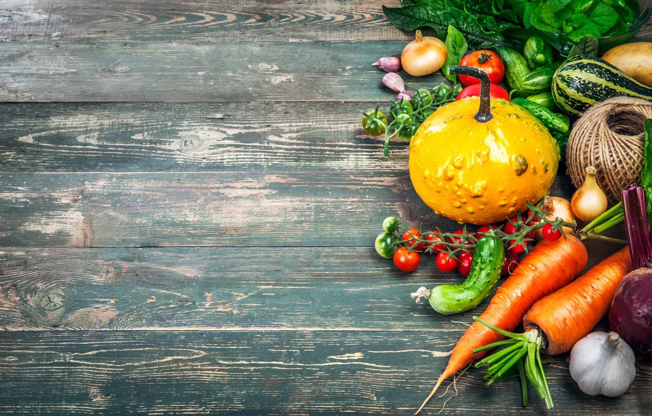 Wallpaper harvest, still life, vegetables, fresh, wood, vegetables, healthy, harvest image for desktop, section еда