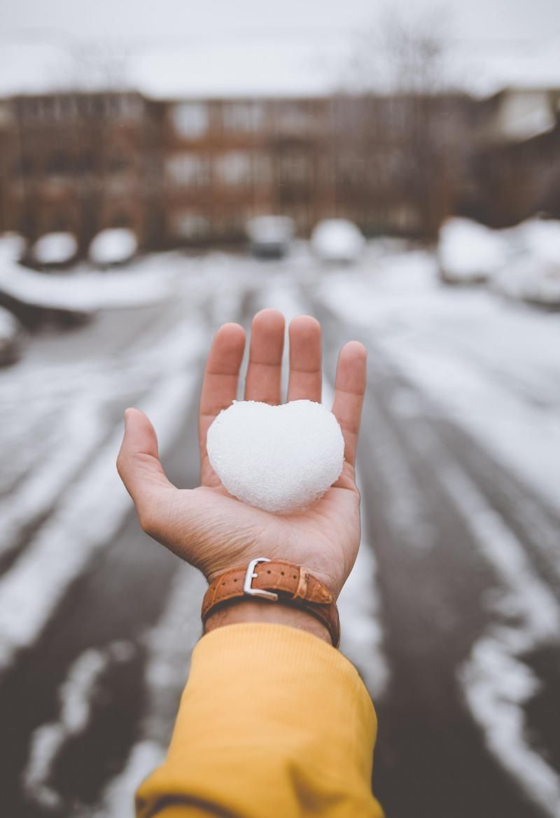 Wallpaper Day. snow, winter, heart, hand, love for HD, 4K Wallpaperday for Desktop, Mobile Phones free. Mobile wallpaper, Hand picture, HD wallpaper for mobile