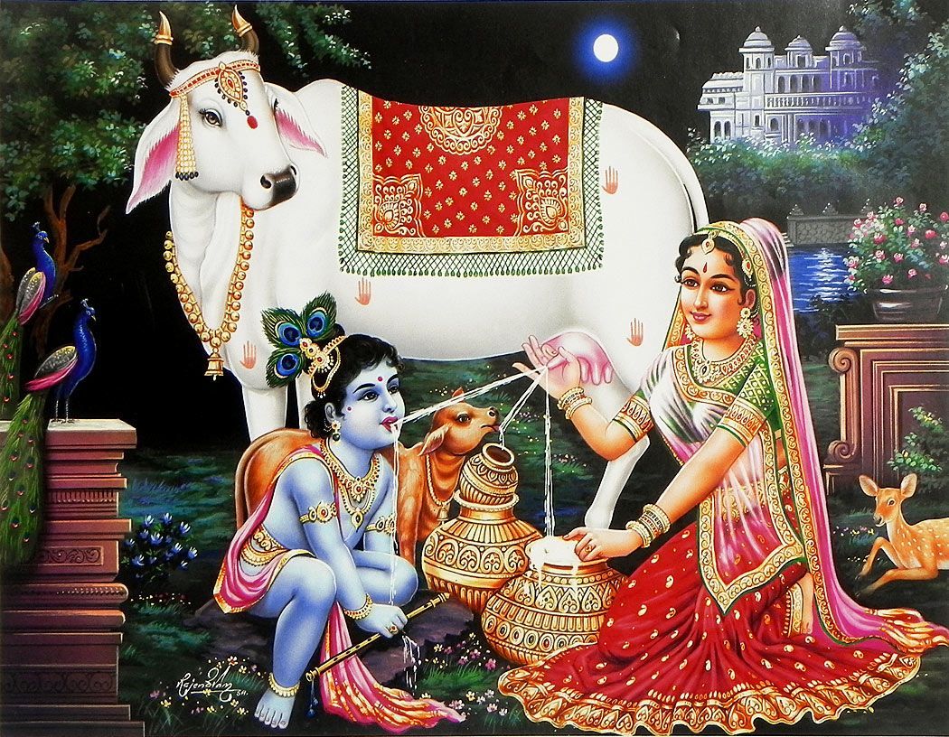 Yashoda Feeding Milk to Krishna. Krishna, Baby krishna, Krishna picture