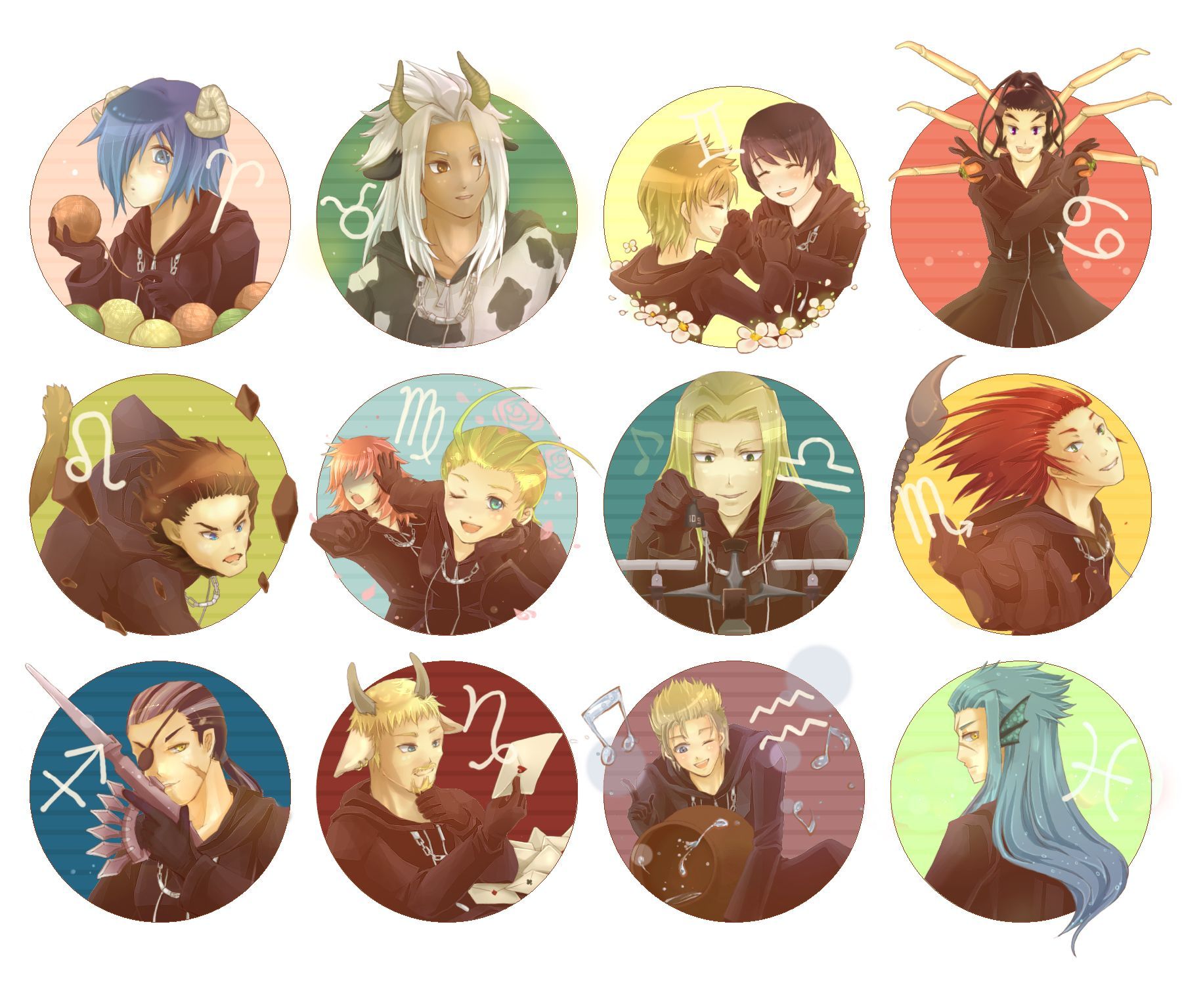 Capricorn Capricorn Zodiac white zodiac wallpaper / Wallbase.cc. Kingdom hearts, Anime, Kingdom hearts ii