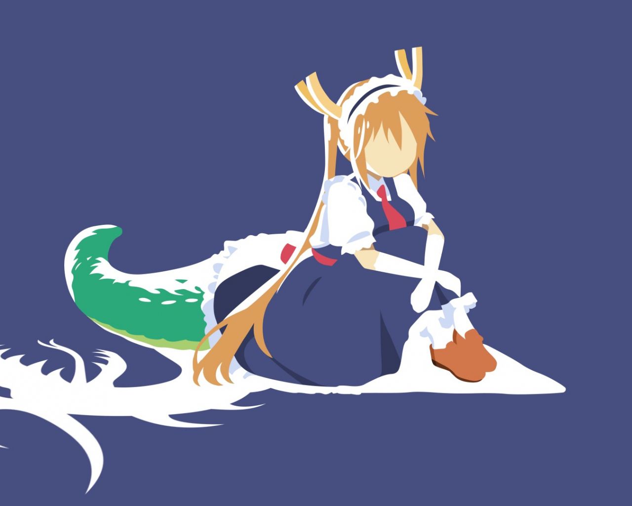 Desktop Wallpaper Minimal Tohru, Kobayashi San Chi No Maid Dragon, Anime Girl, HD Image, Picture, Background, F1bf7d