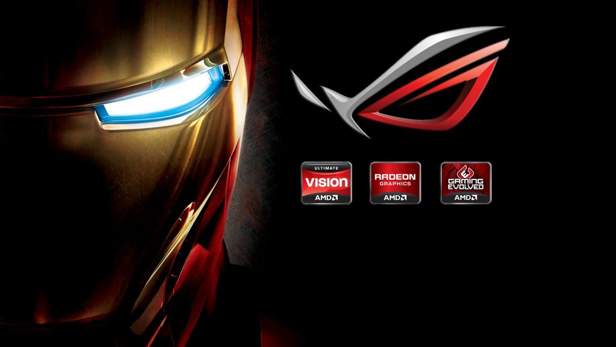 Hi Tech Iron Man Iron Man Tony Stark Mask Brand Brand Logo Company Asus Wallpaperx1080