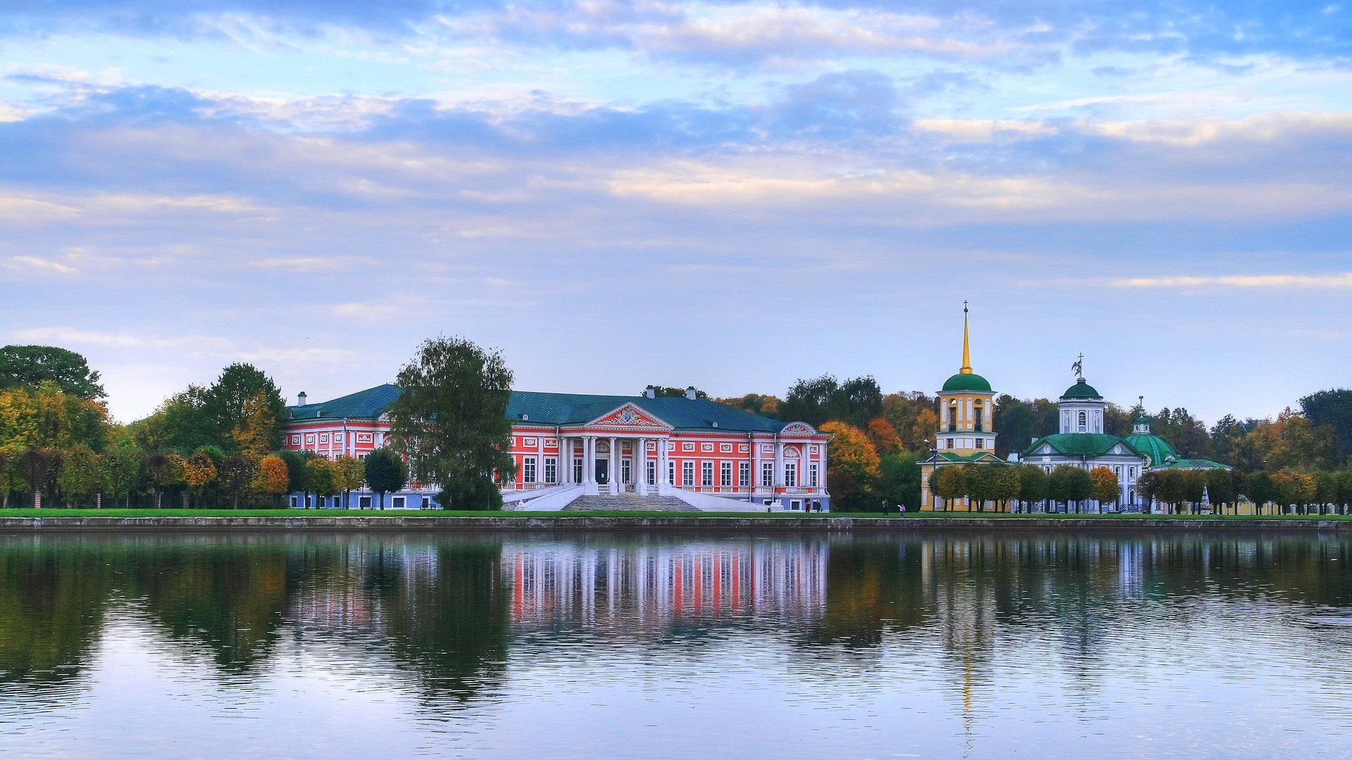 Wallpaper download morning, moscow, autumn, russia, beautiful resolution 1920x1080