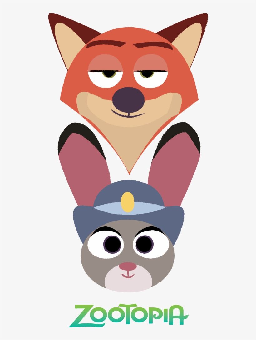 Disney's Zootopia Image Nick Wilde And Judy Hopps Walt Disney Official Zootopia And Nick Transparent PNG Download