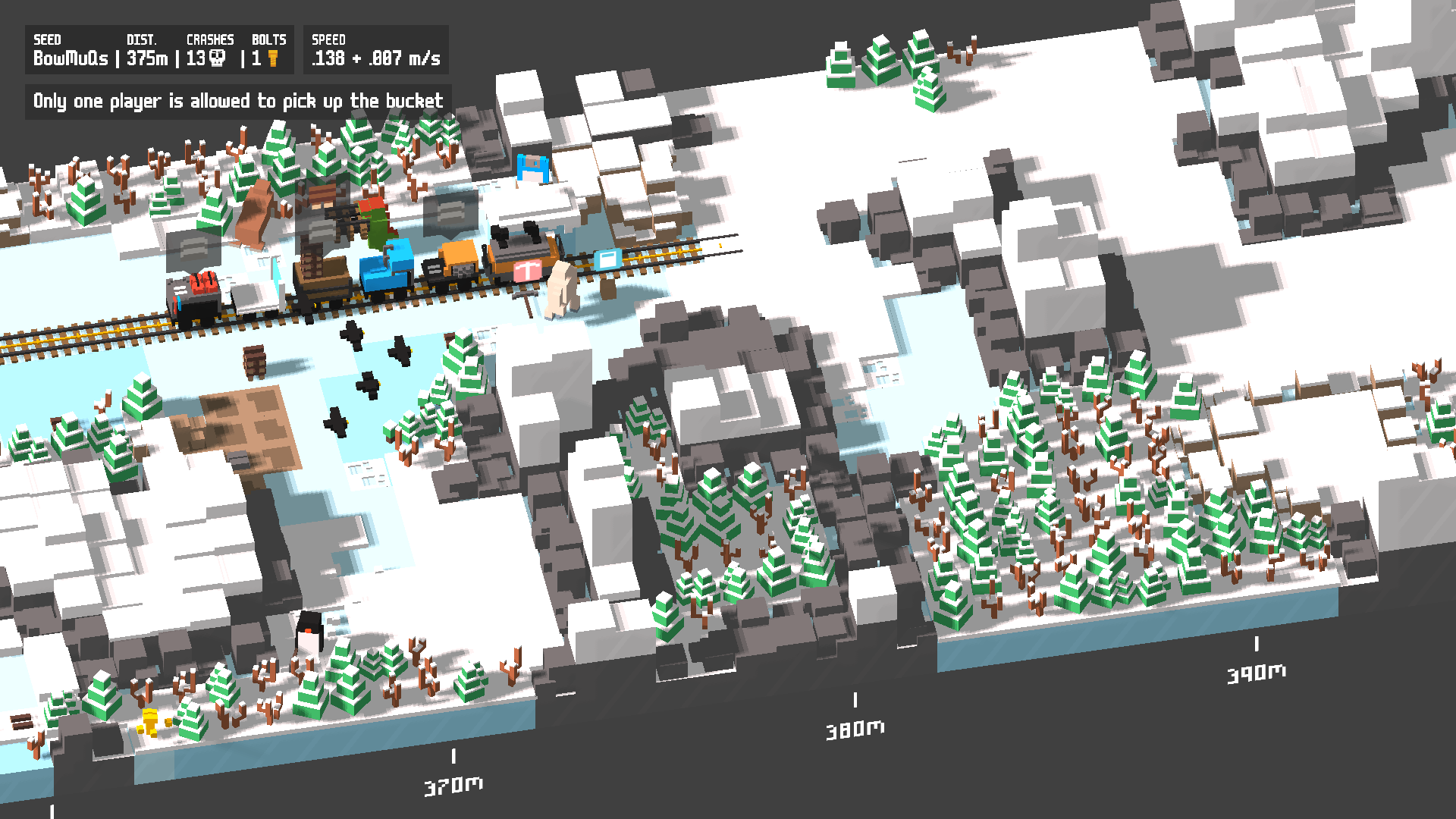 No water in sight at the beginning of a snow level