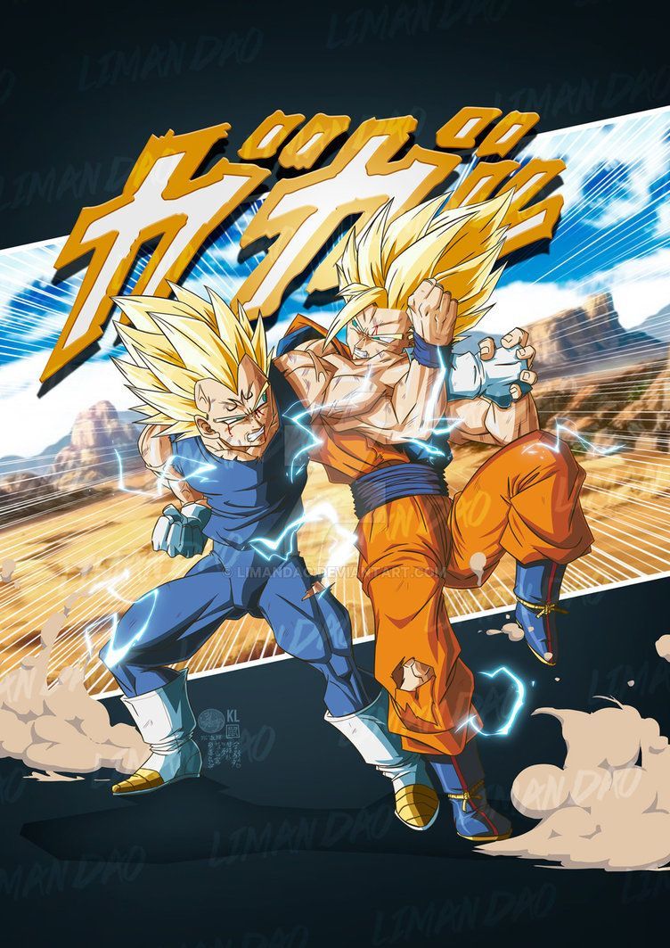 Endless battle Goku VS Majin Vegeta 2019 by limandao. Anime dragon ball super, Dragon ball artwork, Dragon ball wallpaper