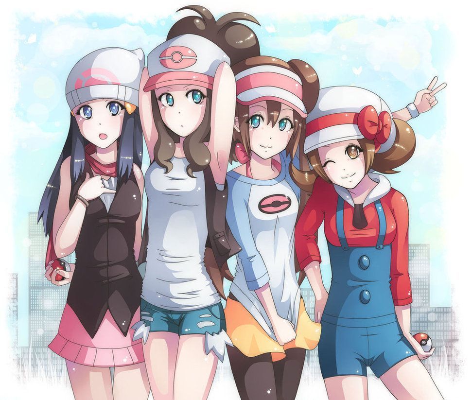 pokemon girls xD. Pokémon heroes, Pokemon adventures manga, Pokemon