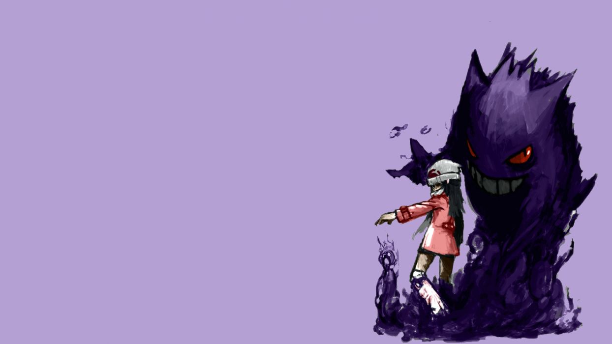 Pokemon Purple anime monsters creatures girl dark wallpaperx900