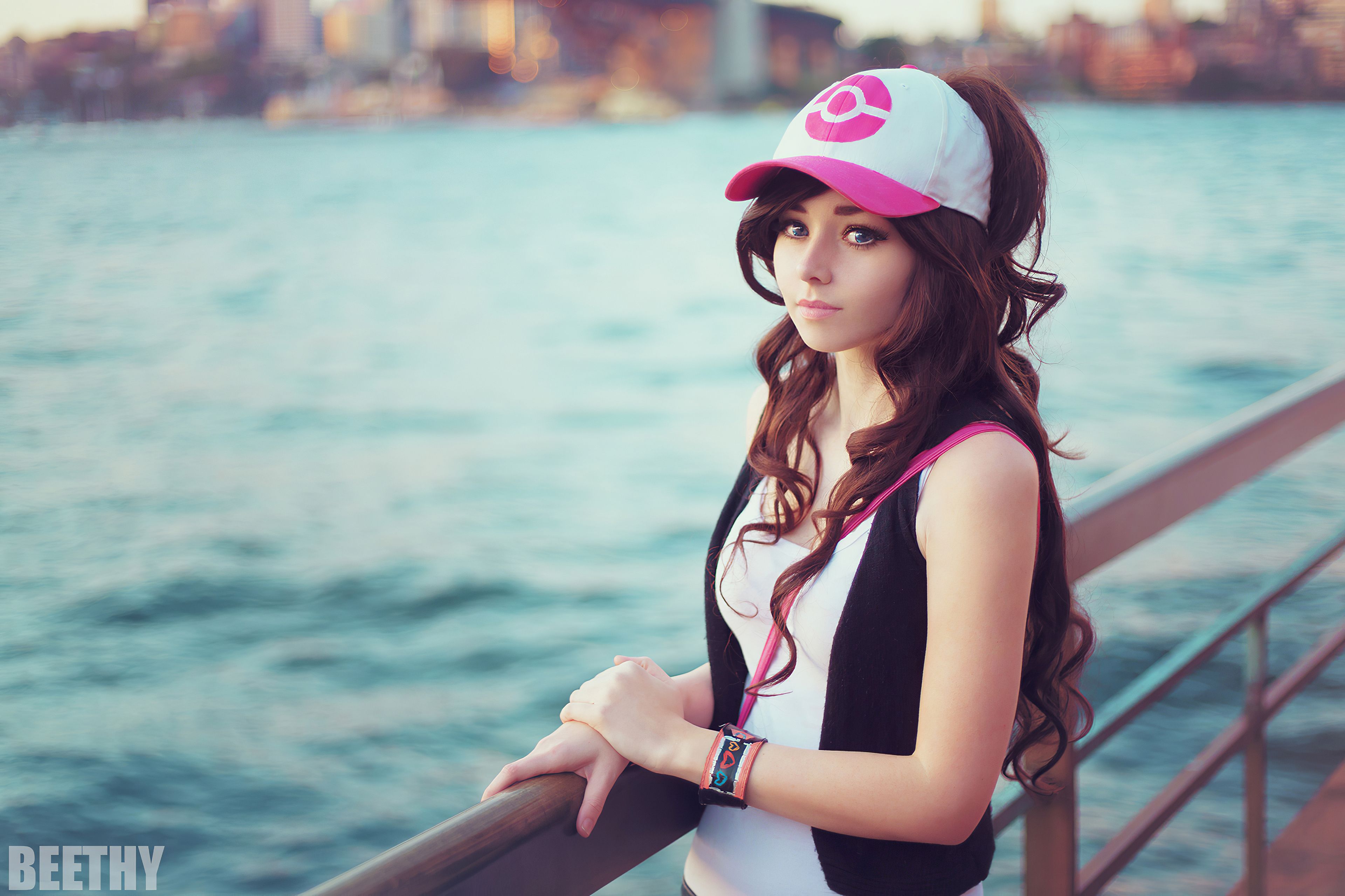 Pokemon Brunette Cosplay Girl 4k 1366x768 Resolution HD 4k Wallpaper, Image, Background, Photo and Picture