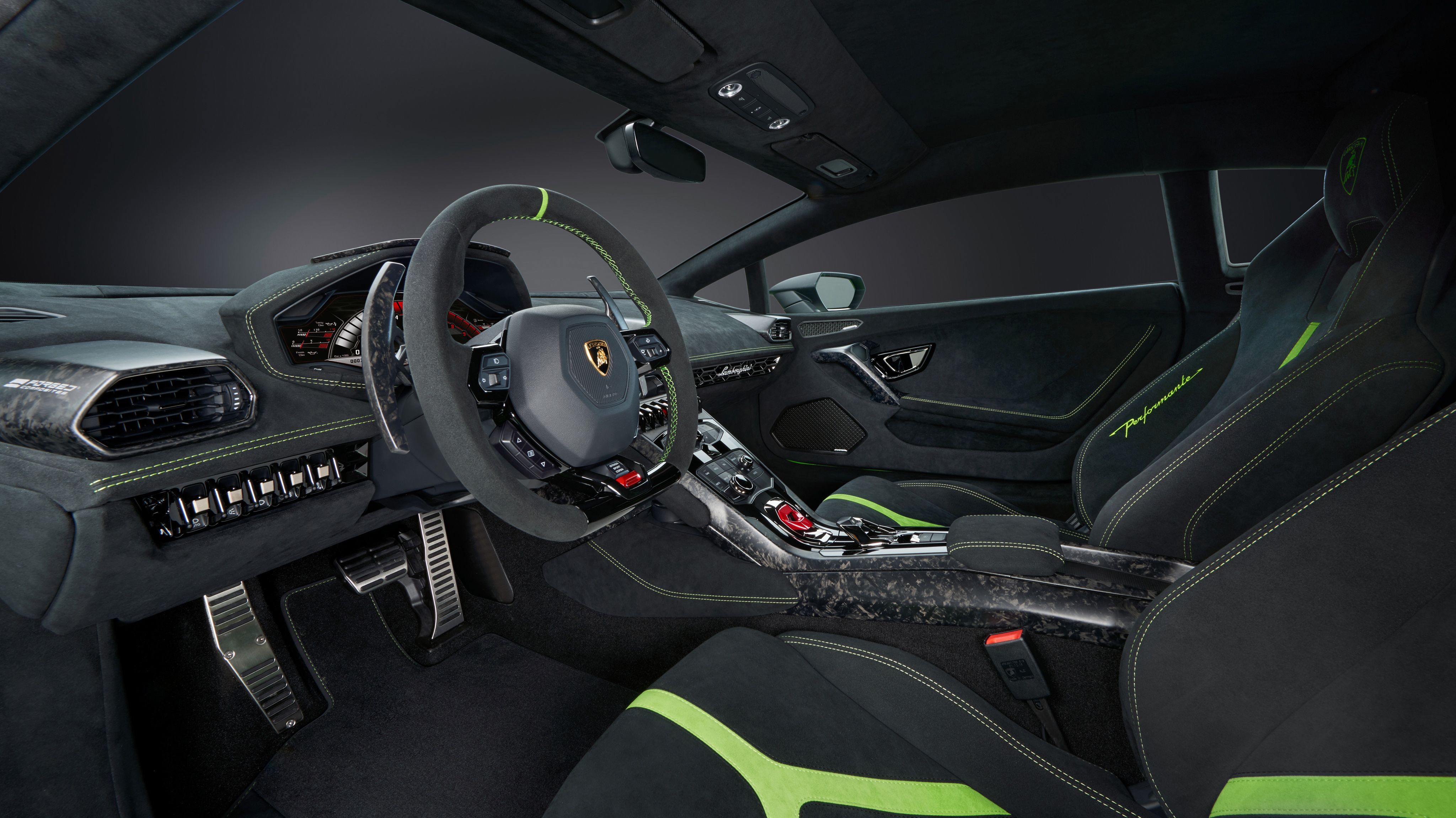 Lamborghini Huracan Performante Interior Wallpaper. HD Car Wallpaper