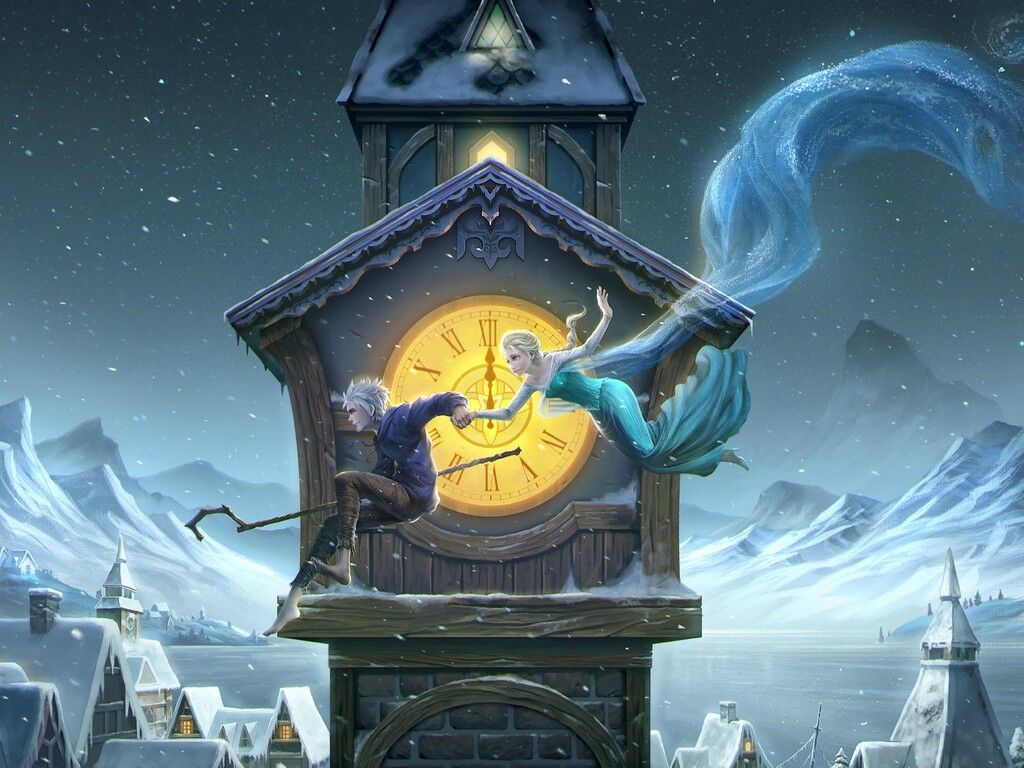 Jack Frost And Elsa 1024x768 Resolution HD 4k Wallpaper, Image, Background, Photo and Picture