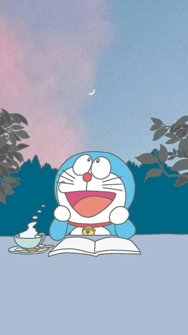 Cute Doraemon  Smiling Wallpaper Download  MobCup