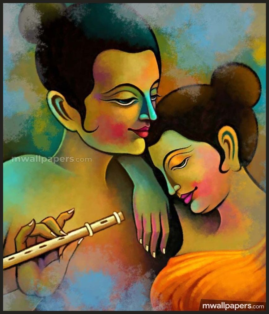 Best Radha Krishna HD Photo & Wallpaper (1080p) - #radhakrishna # krishna. Krishna painting, Krishna radha painting, Radha krishna art