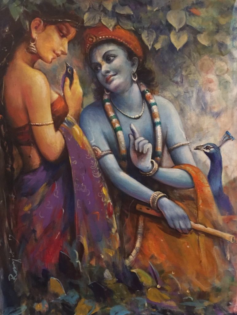 Devotional. ARTisya. Radha krishna art, Krishna radha painting, Lord krishna wallpaper
