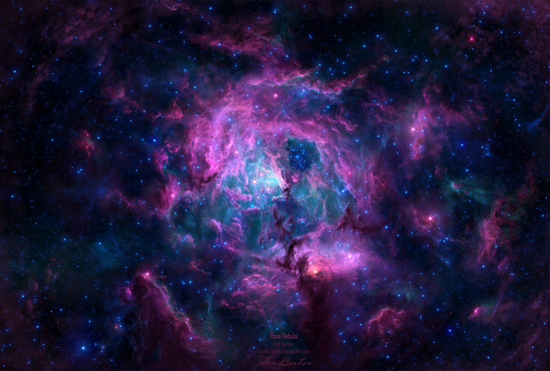 Rose Nebula Wallpaper