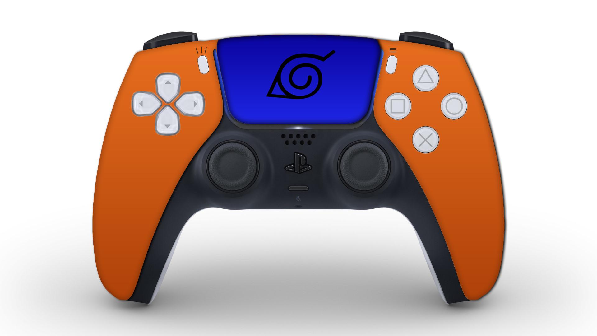 Naruto themed PS5 Dualsense controller