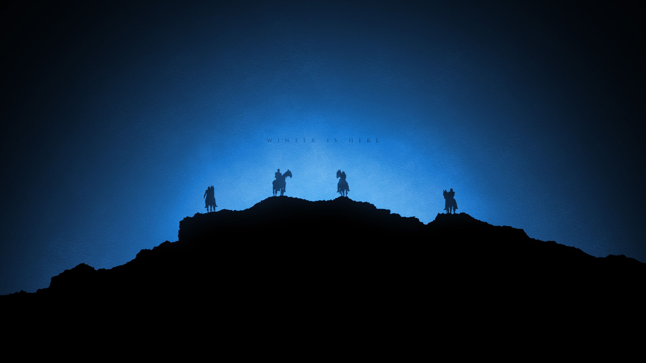 White Walkers Winter Is Here Game Of Thrones Minimalism 1440P Resolution HD 4k Wallpaper, Image, Background, Photo and Picture
