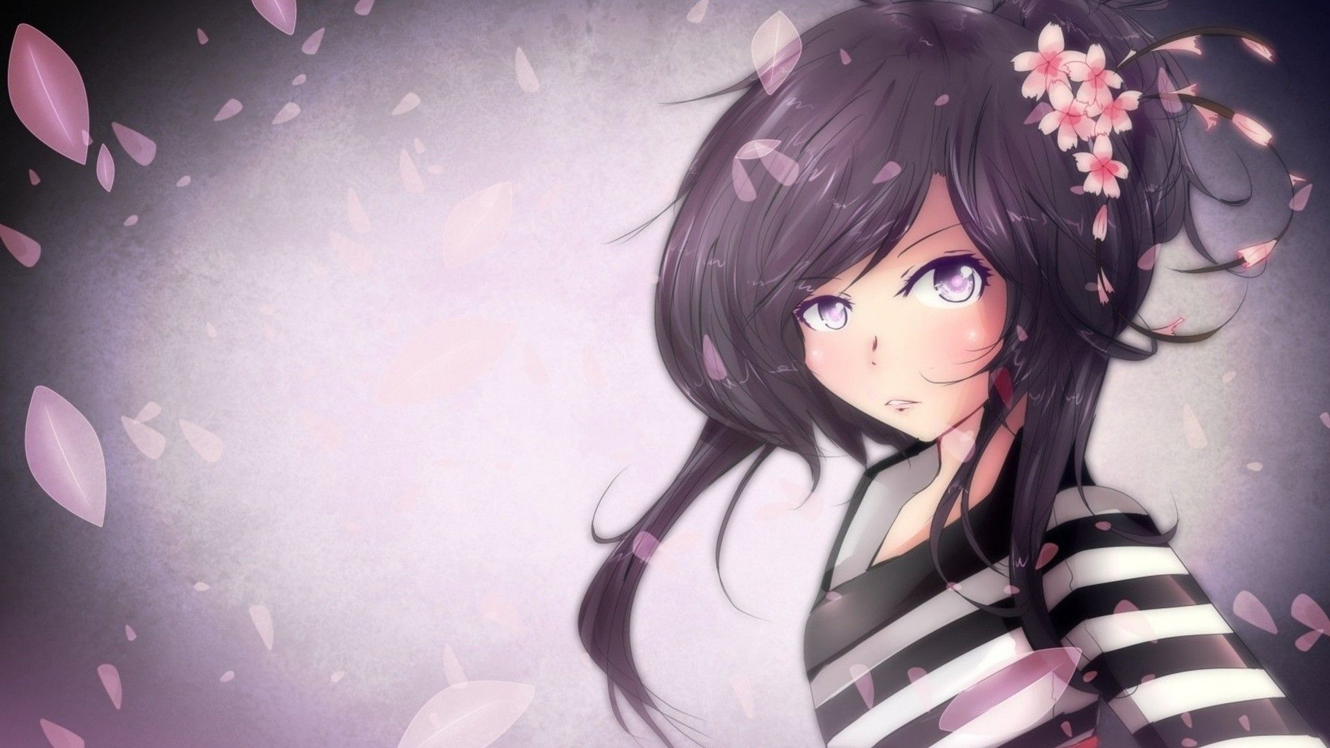 Download Purple Anime Girl Wallpaper In Resolution * 768 HD Anime HD Wallpaper