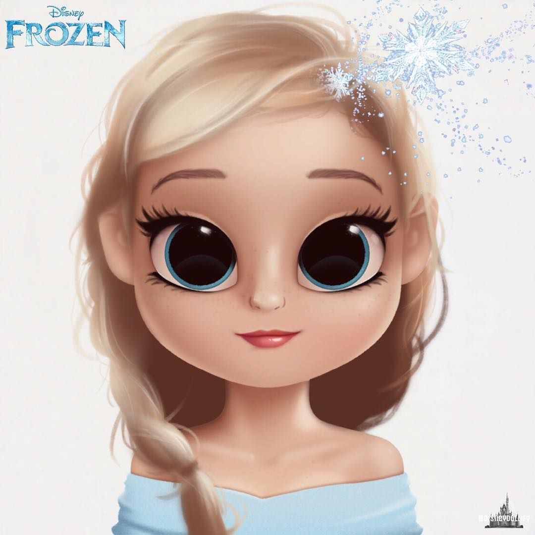Elsa from Frozen• ❄️ QOT. Cute cartoon girl, Cute kawaii girl, Girl cartoon characters