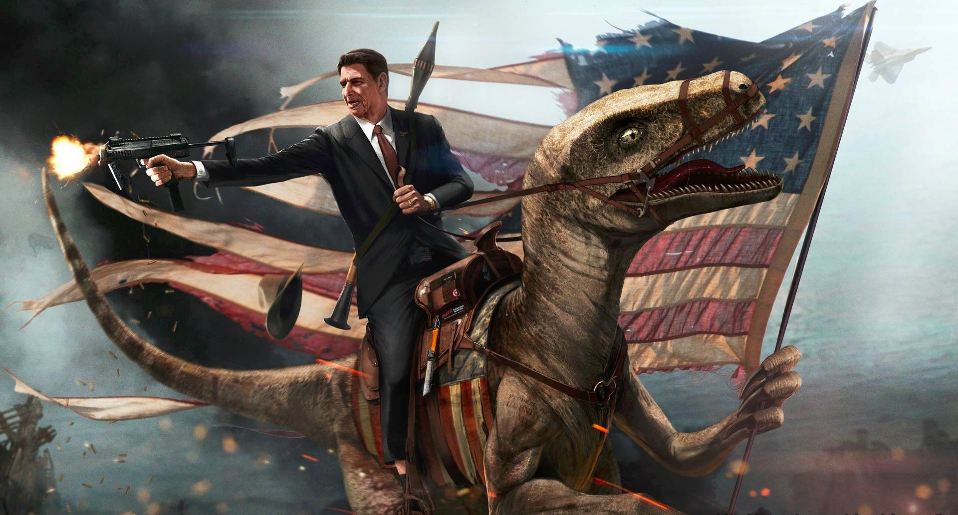 Searching through patriotic wallpaper and came across this gem. 'Merica