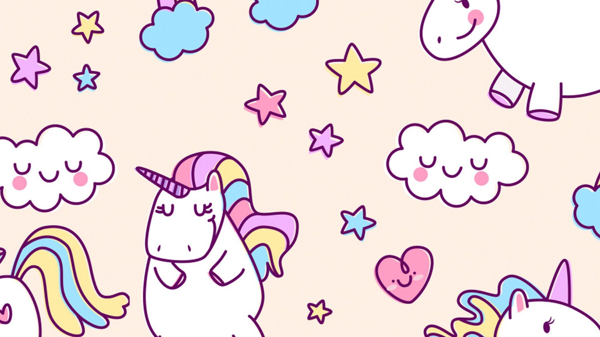 Desktop Wallpaper Cute Unicorn Cute Wallpaper