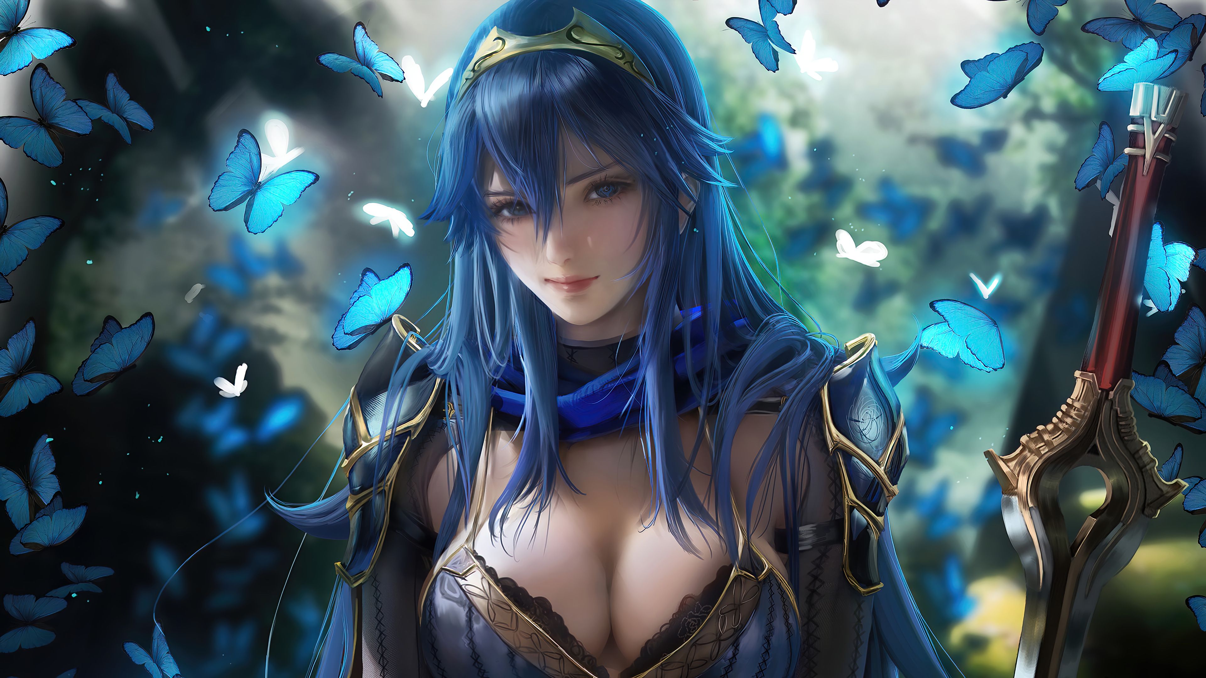 Lucina, Fire Emblem, Anime, Fantasy, Girl, 4K wallpaper. Mocah.org HD Desktop Wallpaper