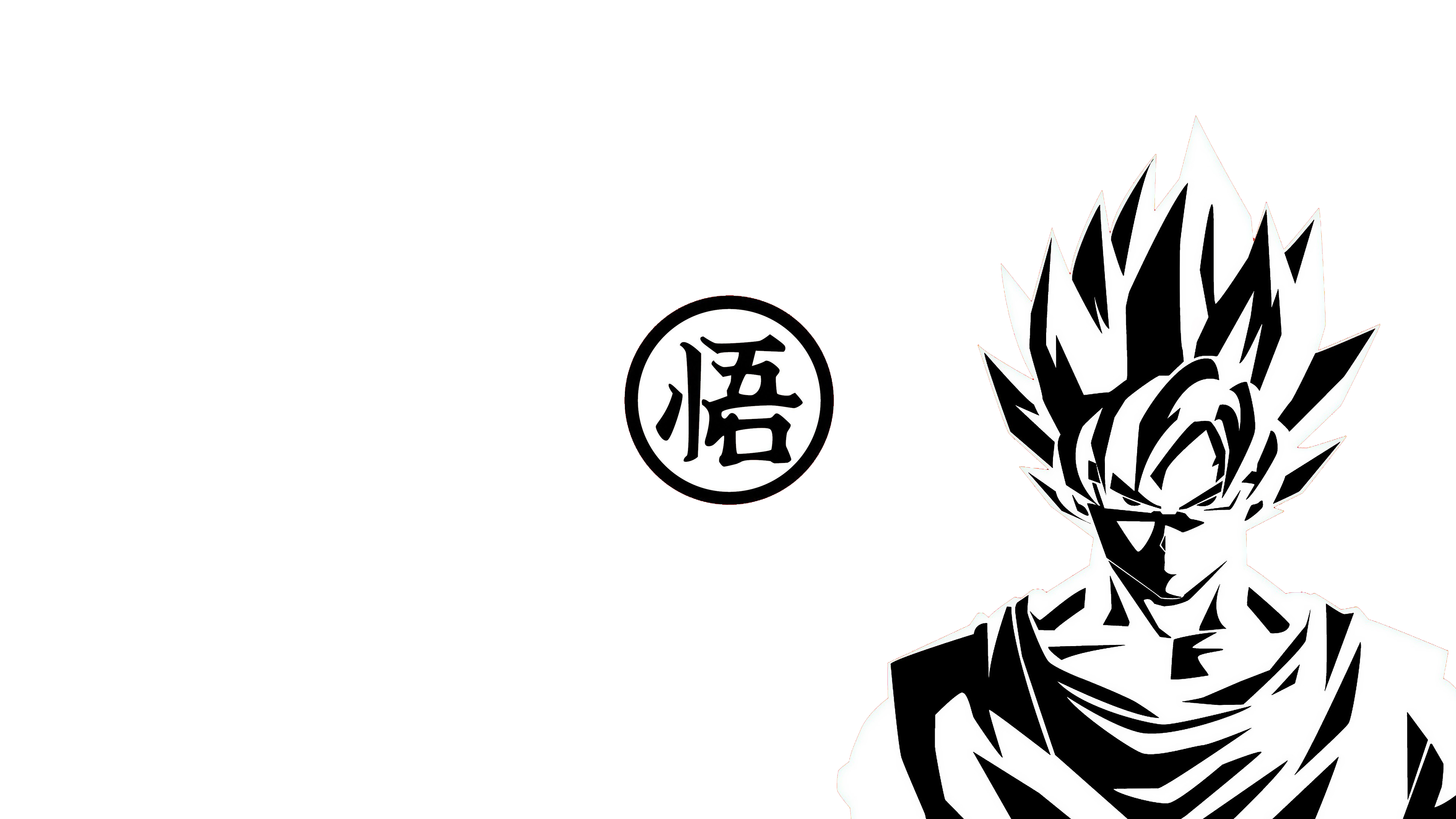 Wallpaper / Son Goku, Dragon Ball, anime, anime boys, minimalism free download